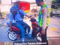 Pelajar SMA Gunakan Knalpot Brong, Satlantas Takalar Berikan Edukasi Humanis