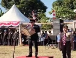 Lapangan Masago Mendadak Hening, Legislator DPRD Takalar Nur Alim Rukman Bangkitkan Gema Proklamasi HUT ke-81 RI