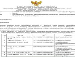 Pemberhentian 6 Pejabat Gowa Dipersoalkan, BKN Temukan Dugaan Pelanggaran NSPK