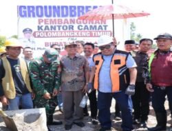 Groundbreaking Kantor Camat Poltim, Daeng Manye: Kecamatan adalah Rumah Pelayanan Masyarakat