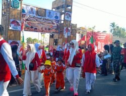 Pastikan Berjalan Aman dan Lancar Babinsa Pantau Gerak Jalan Santai Tingkat Kecamatan Mappakasunggu