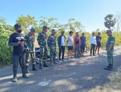 Koramil 1426-05/Marbo dan Masyarakat Gelar Karya Bakti Bersihkan Jalan Masuk Dusun Ongkoa