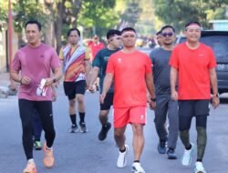 Dandim 1426 Takalar Hadiri Fun Run Meriahkan HUT Ke-81 Kemerdekaan RI