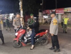 Sinergitas TNI-Polri, Koramil 1426-03/Galut dan Polsek Galut Gelar Patroli Cipta Kondisi
