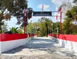 Pembangunan Jembatan Beton Kale Lantang Tahap V Capai Progres 100 Persen