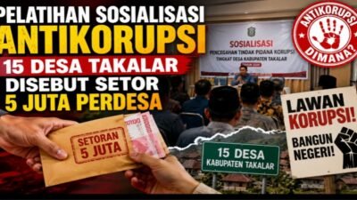 Pelatihan Sosialisasi Antikorupsi 15 Desa Takalar, Diduga Setor 5 Juta Perdesa
