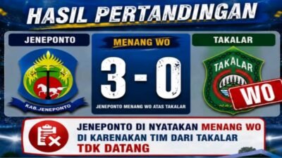 Takalar Dinyatakan WO di Piala Gubernur 2026, Pelatih Lokal Diminta Tak Lagi Jadi Penonton