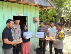 Kapolsek Mappakasunggu Peduli, Jenguk Korban Pohon Tumbang
