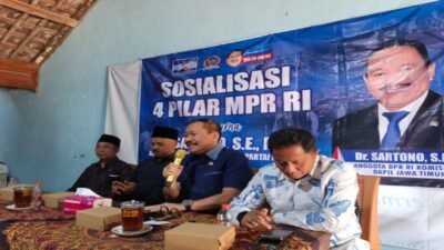 Sartono Sosialisasikan Empat Pilar di Ponorogo, Warga Bangunrejo Terima Bantuan Listrik